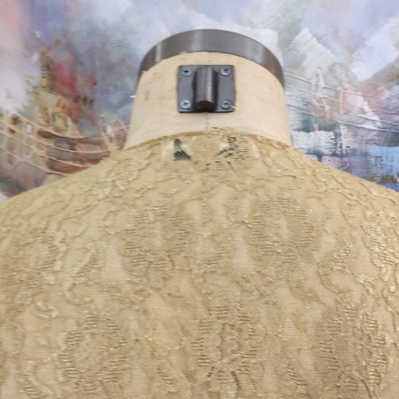 🌹Christina Shimmering Lace Long Sleeve T Top - Picture 6 of 8